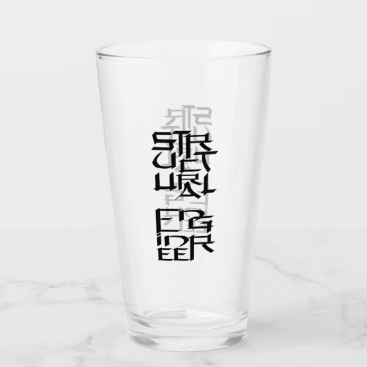 Structureel Engineer Karakter Glas (Voorkant)