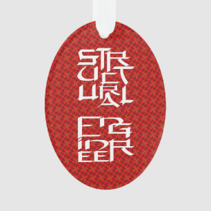 Structureel Engineer Karakter Ornament