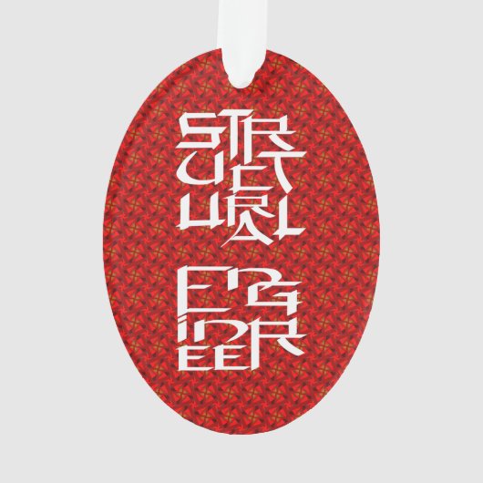 Structureel Engineer Karakter Ornament (achterkant)