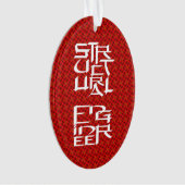 Structureel Engineer Karakter Ornament (voorkant)