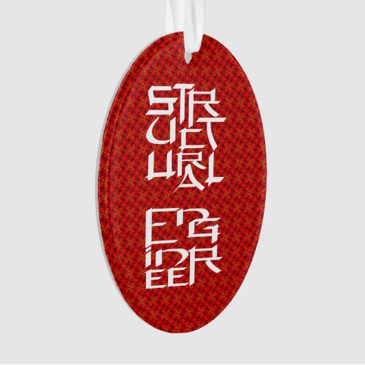 Structureel Engineer Karakter Ornament (voorkant)