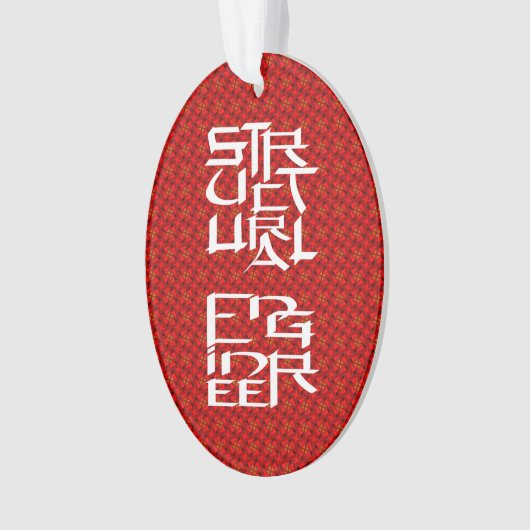 Structureel Engineer Karakter Ornament (voorkant)