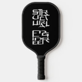 Structureel Engineer Karakter Pickleball Paddle (Voorkant)