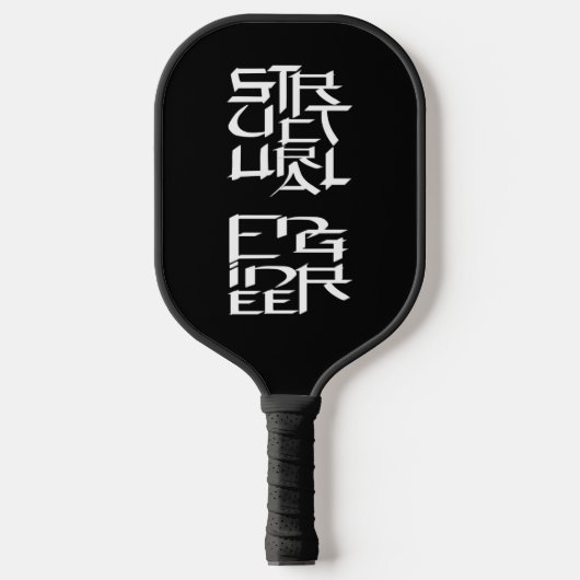 Structureel Engineer Karakter Pickleball Paddle (Voorkant)
