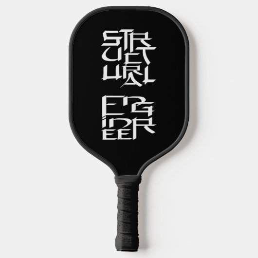 Structureel Engineer Karakter Pickleball Paddle (Achterkant)