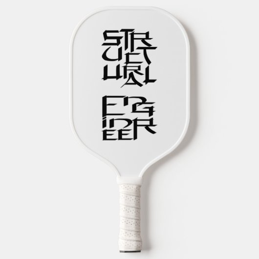 Structureel Engineer Karakter Pickleball Paddle (Voorkant)