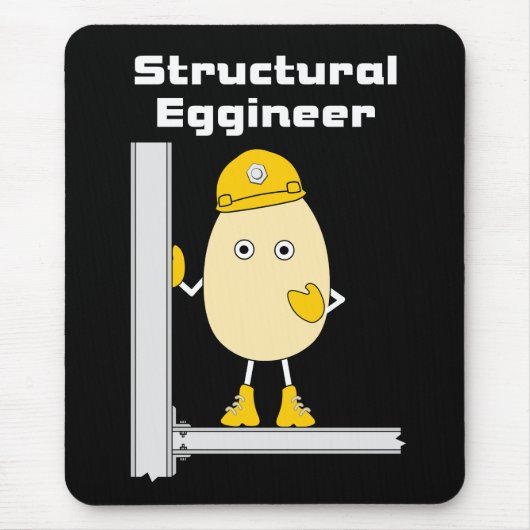 Structureel Engineer T-shirt Muismat (Voorkant)