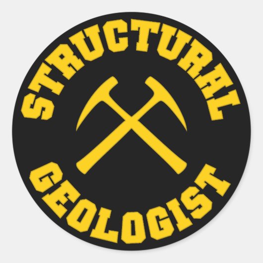 Structureel Geoloog Sticker (Voorkant)