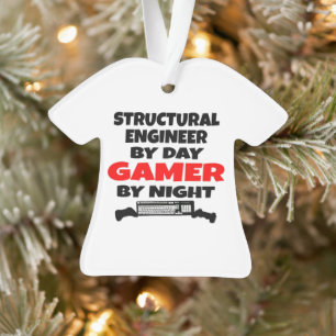 Structureel ingenieur door Day Gamer by Night Ornament