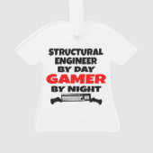 Structureel ingenieur door Day Gamer by Night Ornament (achterkant)