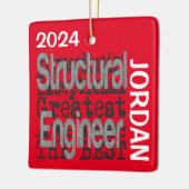 Structureel ingenieur Extraordinaire KLANT Keramisch Ornament (Links)