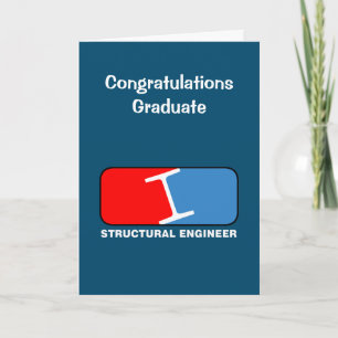 Structureel Ingenieurs League Afstudeerkaart Bedankkaart