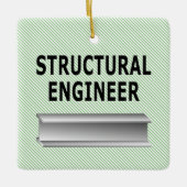 Structureel ingenieurspam keramisch ornament (Voorkant)