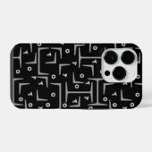 Structureel Staalpatroon iPhone Hoesje (Achterkant horizontaal)