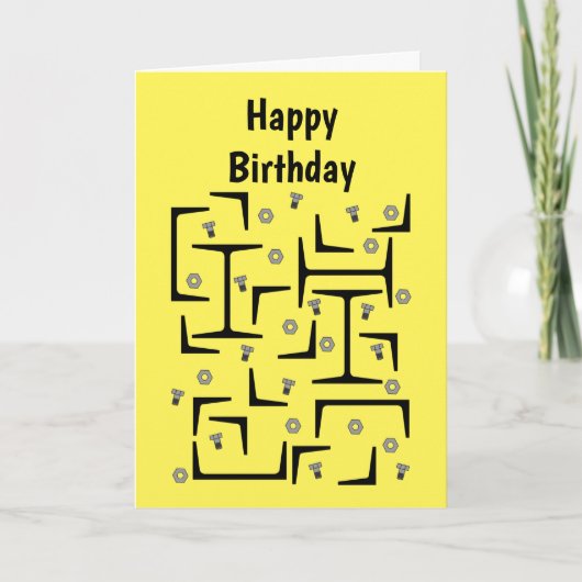 Structureel Staalpatroon Kaart (Voorkant)