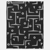 Structureel stalen patroon fleece deken (Voorkant)