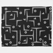 Structureel stalen patroon fleece deken (Voorkant (Horizontaal))