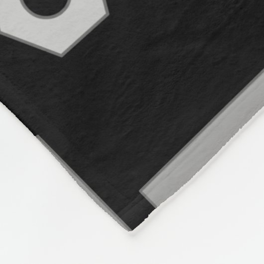 Structureel stalen patroon fleece deken (Hoek)