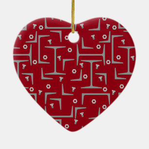 Structureel stalen patroon keramisch ornament