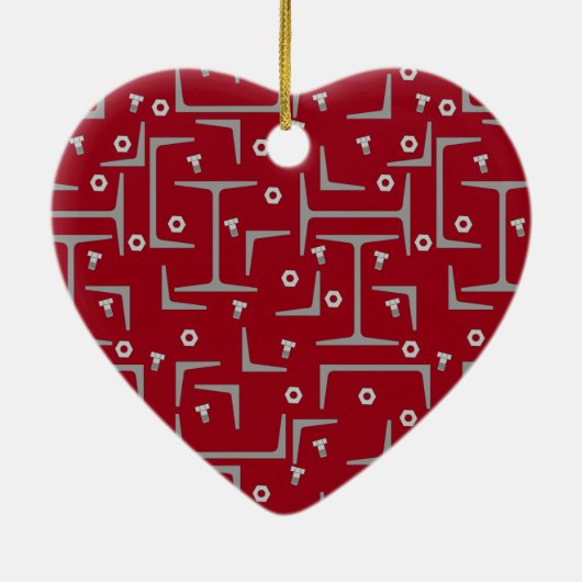 Structureel stalen patroon keramisch ornament (Achterkant)