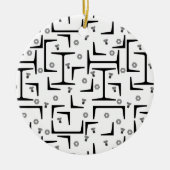 Structureel stalen patroon keramisch ornament (Voorkant)