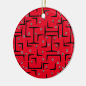 Structureel stalen patroon keramisch ornament (Links)