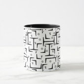 Structureel stalen patroon mok (Midden)