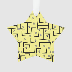 Structureel stalen patroon ornament