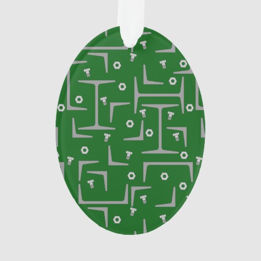 Structureel stalen patroon ornament (achterkant)