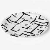 Structureel stalen patroon papieren bordje (Gekanteld)