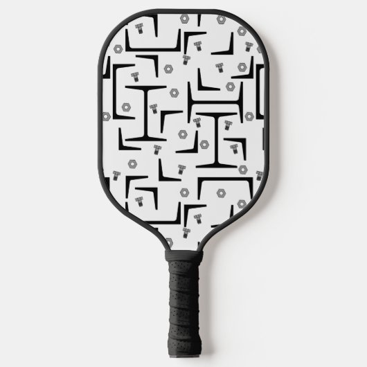 Structureel stalen patroon pickleball paddle (Voorkant)