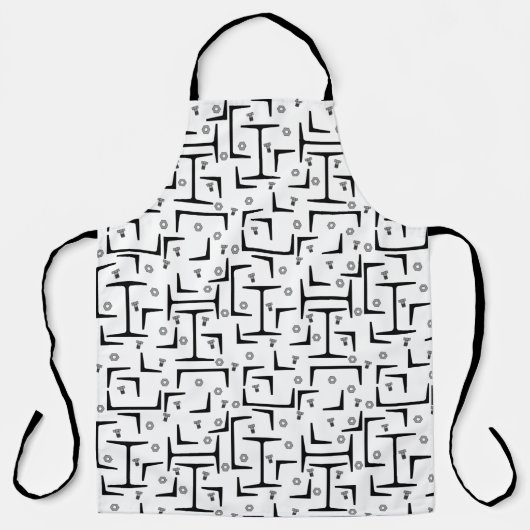 Structureel stalen patroon schort (Voorkant)