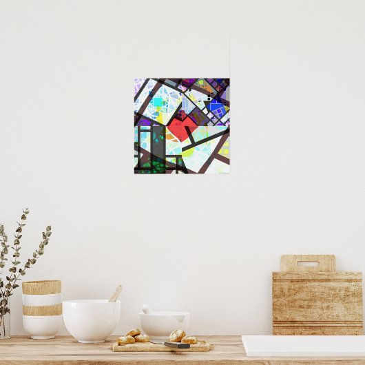 Structurele affiniteit 17b poster (Keuken)