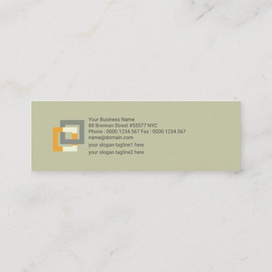 Structurele bouwstenen mini visitekaartje (Achterkant)