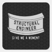 Structurele-engineeringbundelmoment Vierkante Sticker (Voorkant)
