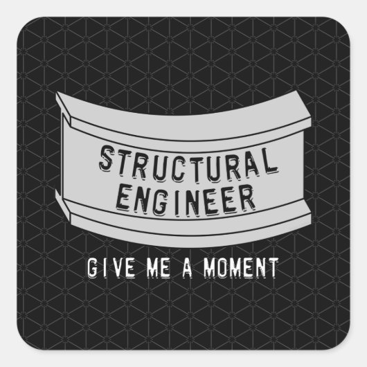 Structurele-engineeringbundelmoment Vierkante Sticker (Voorkant)