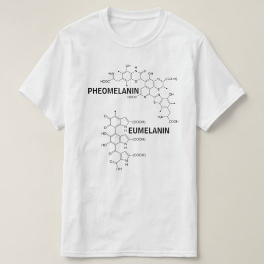 Structurele formule van Melanine T-shirt (Design voorkant)