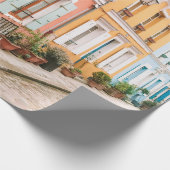 STRUCTURELE FOTOGRAFIE VAN MULTICOLORED GEBOUW CADEAUPAPIER (Hoek)