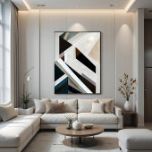 Structurele Geometrie Canvas Afdruk