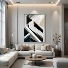 Structurele Geometrie Canvas Afdruk