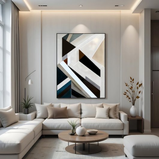 Structurele Geometrie Canvas Afdruk