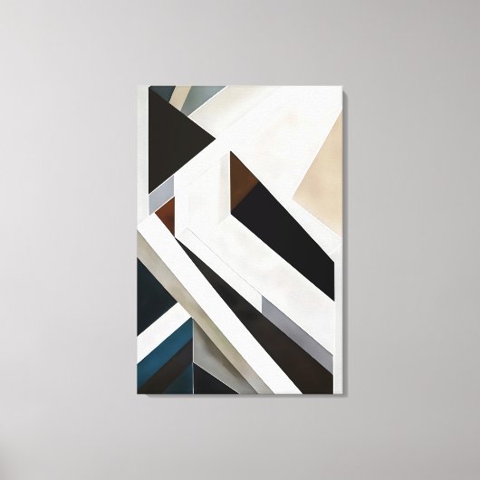Structurele Geometrie Canvas Afdruk (Voorkant)