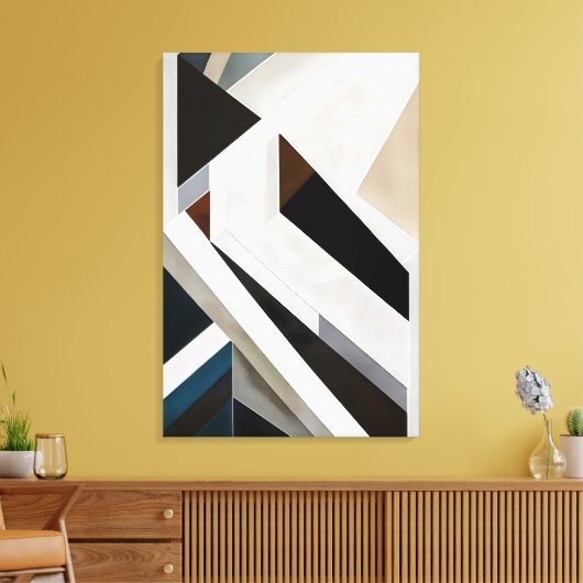 Structurele Geometrie Canvas Afdruk (Insitu (Woonkamer))