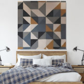 Structurele Harmonie Canvas Afdruk (Insitu (Slaapkamer))
