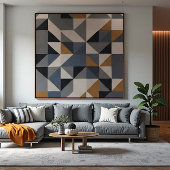 Structurele Harmonie Canvas Afdruk