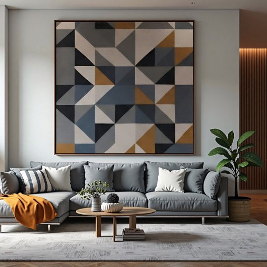 Structurele Harmonie Canvas Afdruk