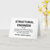 Structurele ingenieur Betekenis Citaat Kaart (Gele Bloem)