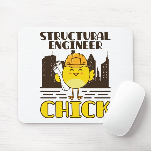 Structurele ingenieur Chick Civil Engineering Muismat (Met muis)