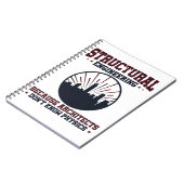 Structurele ingenieur Funny Physics Quote Notitieboek (Linkerzijde)