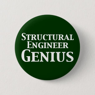 Structurele ingenieur Genius Gifts Ronde Button 5,7 Cm